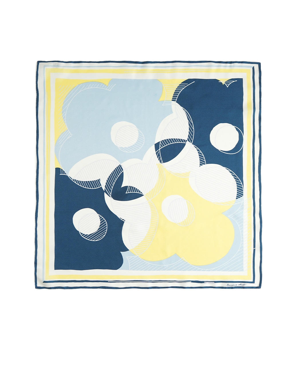 スカーフ/シルク / 花柄