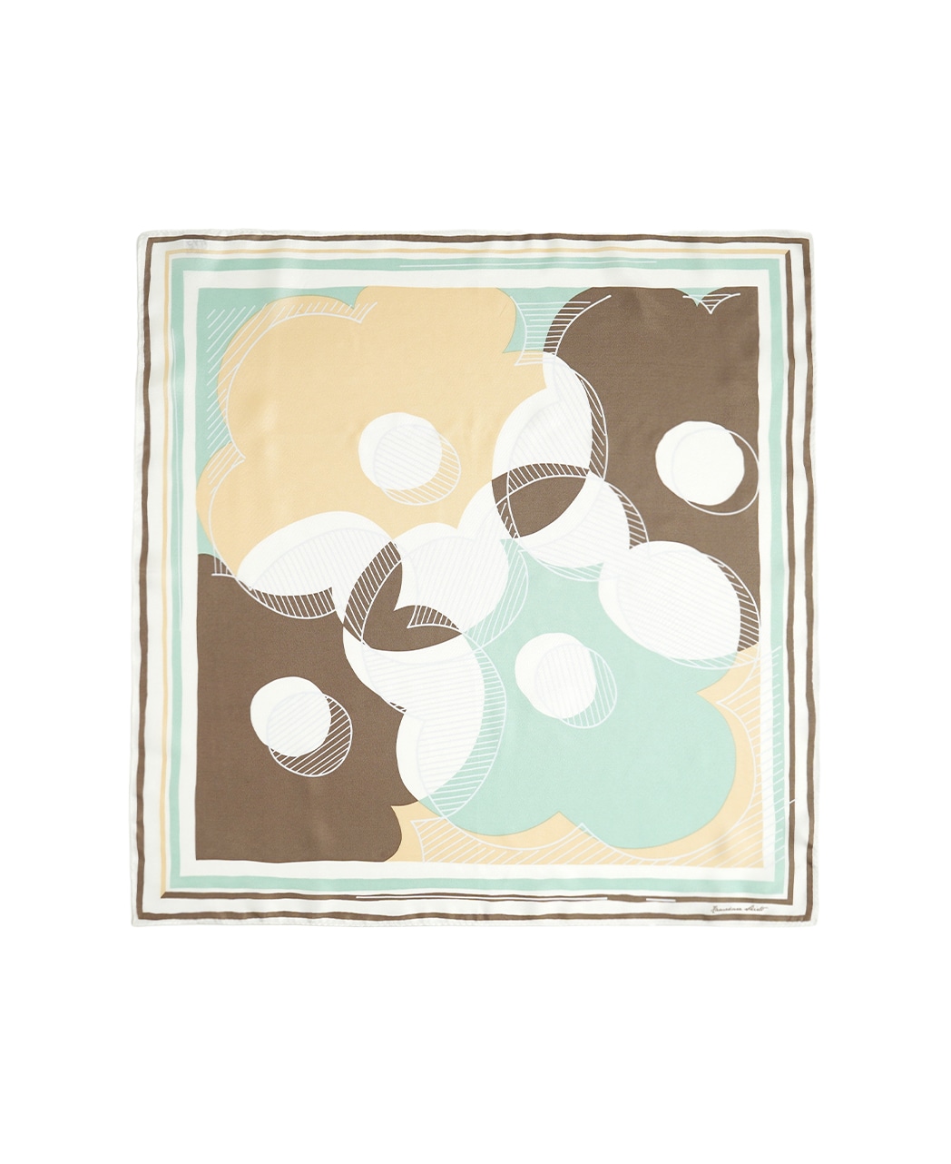 スカーフ/シルク / 花柄