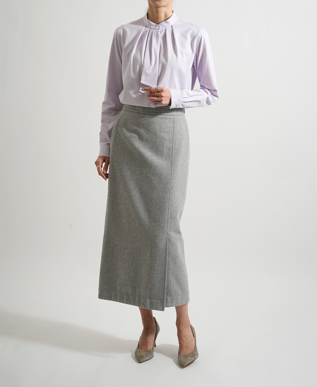 タックタイブラウス / 12月中旬発送予定/J-TECH STRETCH