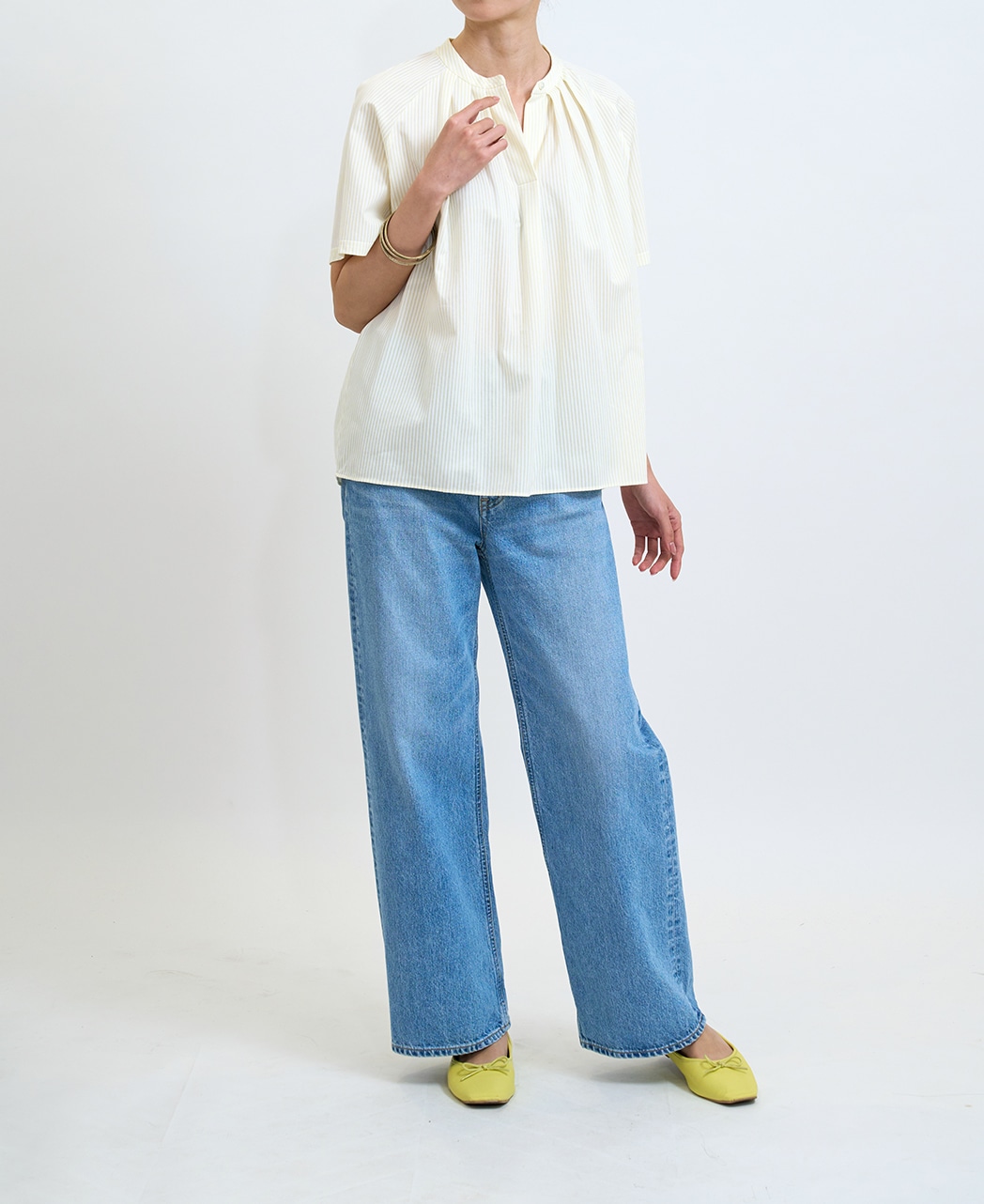 半袖シャツ / 3月下旬発送予定/スタンドタック / プルオーバー