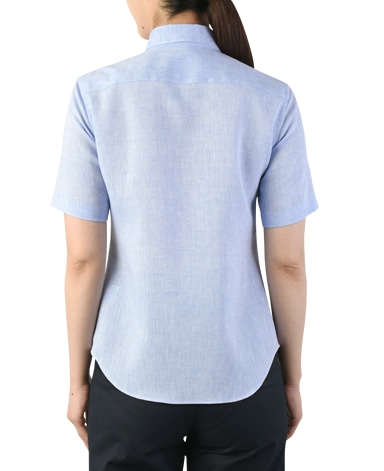 半袖クラシックシャツ/SMART LINEN 平織り