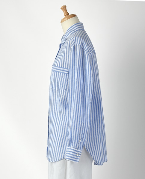 フリーサイズシャツ Freeサイズ ブルー系 レディース メーカーズシャツ鎌倉 公式通販 日本製ワイシャツ ニットシャツ ネクタイ ブラウス