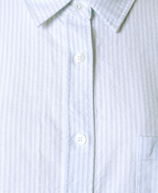 フリーサイズシャツ/ボタニカル染め（紫陽花）/ ease