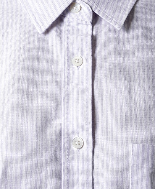 フリーサイズシャツ/ボタニカル染め（紫陽花）/ ease