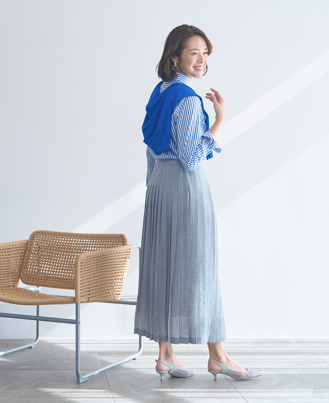 イージーケアシャツ/ラウンドカラー