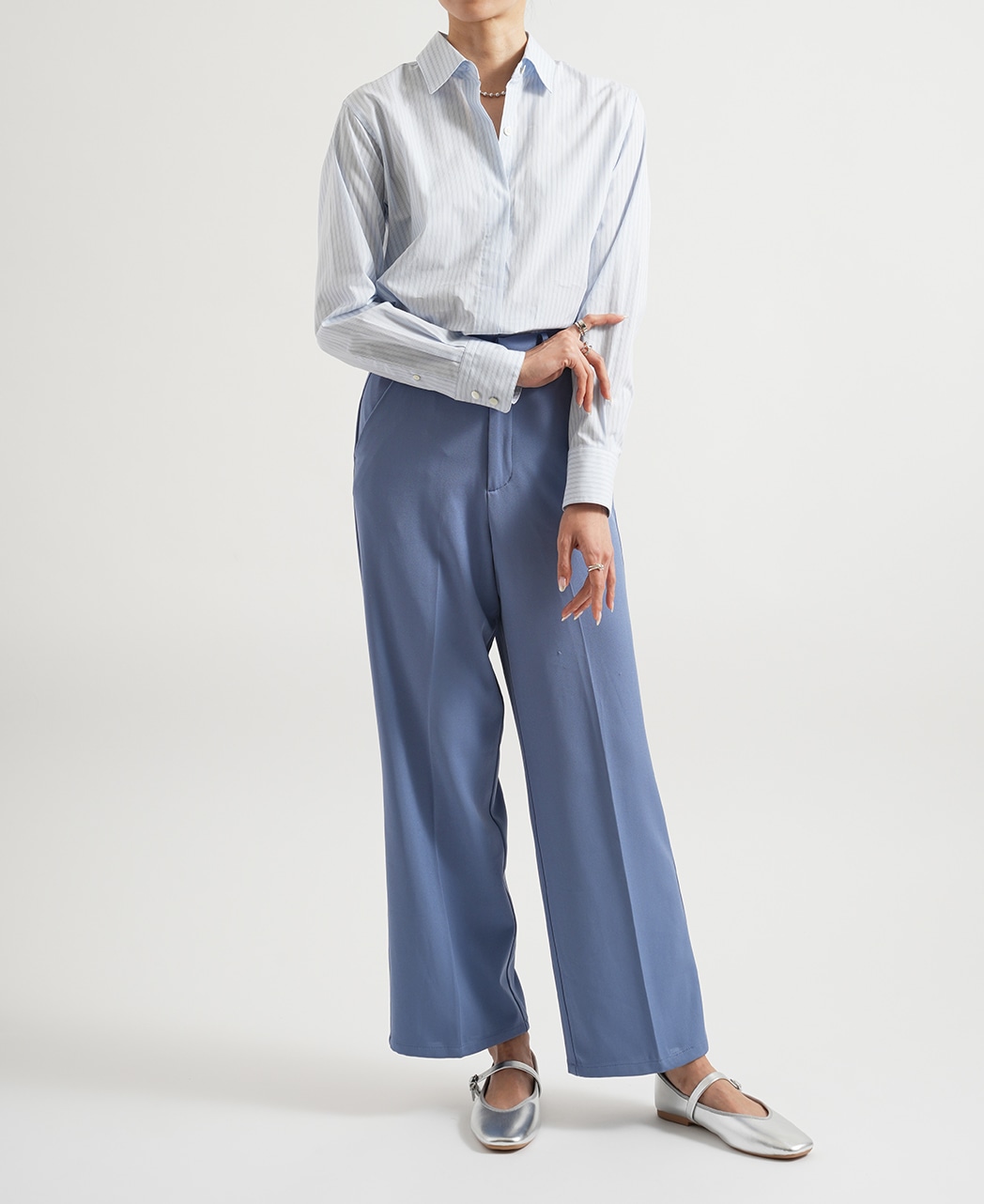 長袖シャツ / 1月中旬発送予定/オーガニックコットン / 比翼