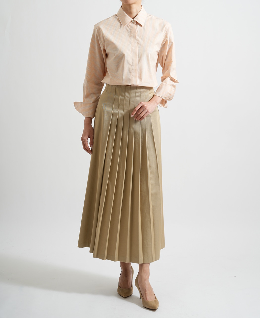 長袖ｼｬﾂ / 1月中旬発送予定/ｵｰｶﾞﾆｯｸｺｯﾄﾝ / 比翼