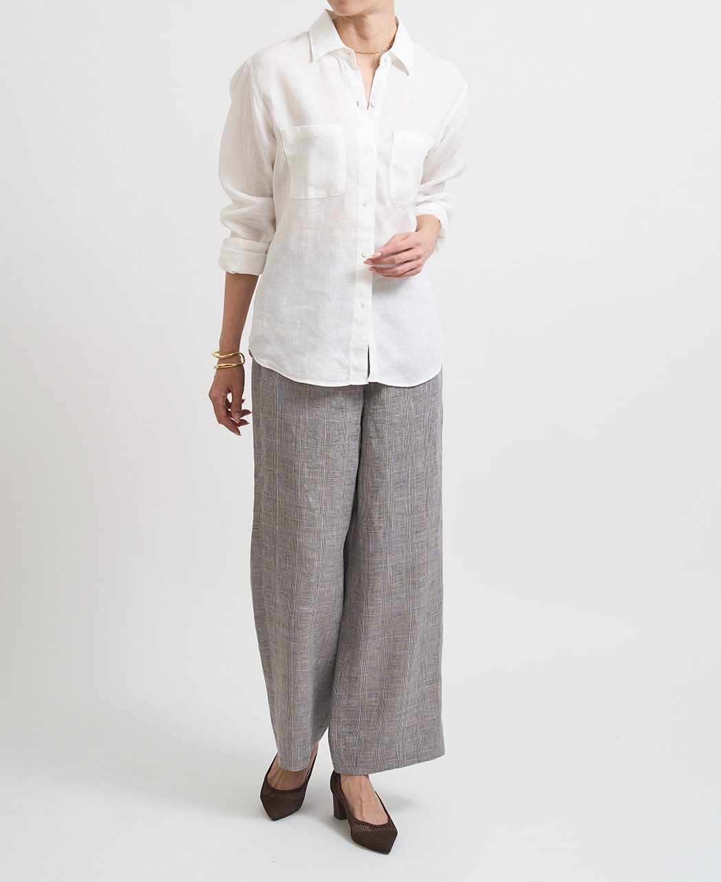 長袖シャツ/リネン