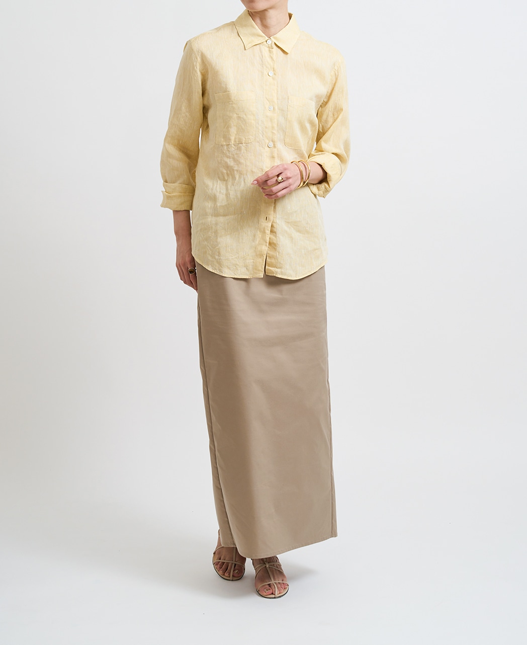 長袖シャツ/リネン