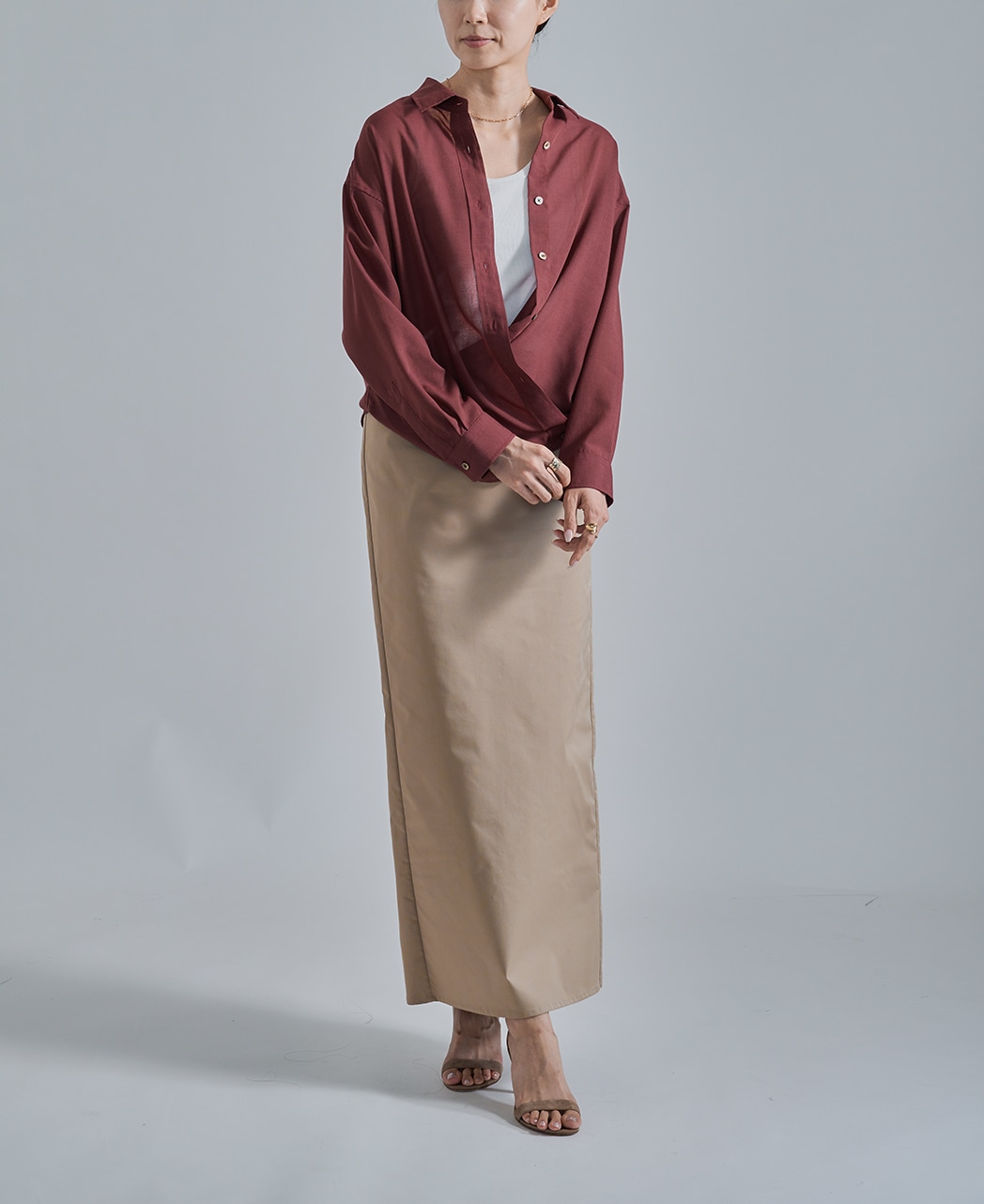 長袖シャツ / 8月下旬発送予定/カシュクール