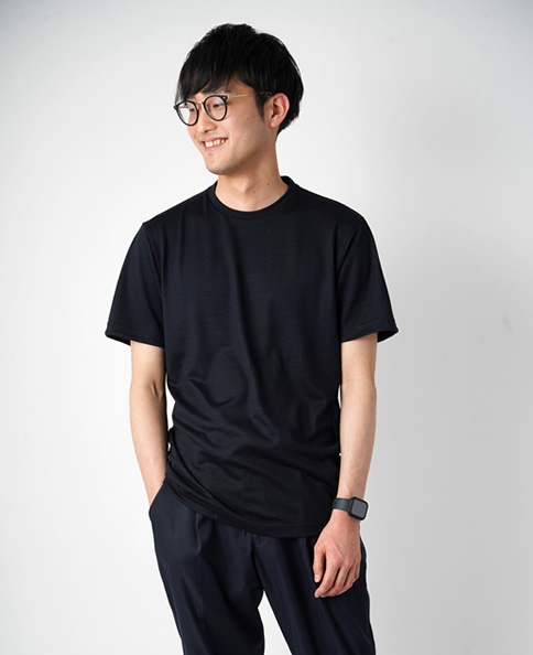 ActiveウールTシャツ/クルーネック