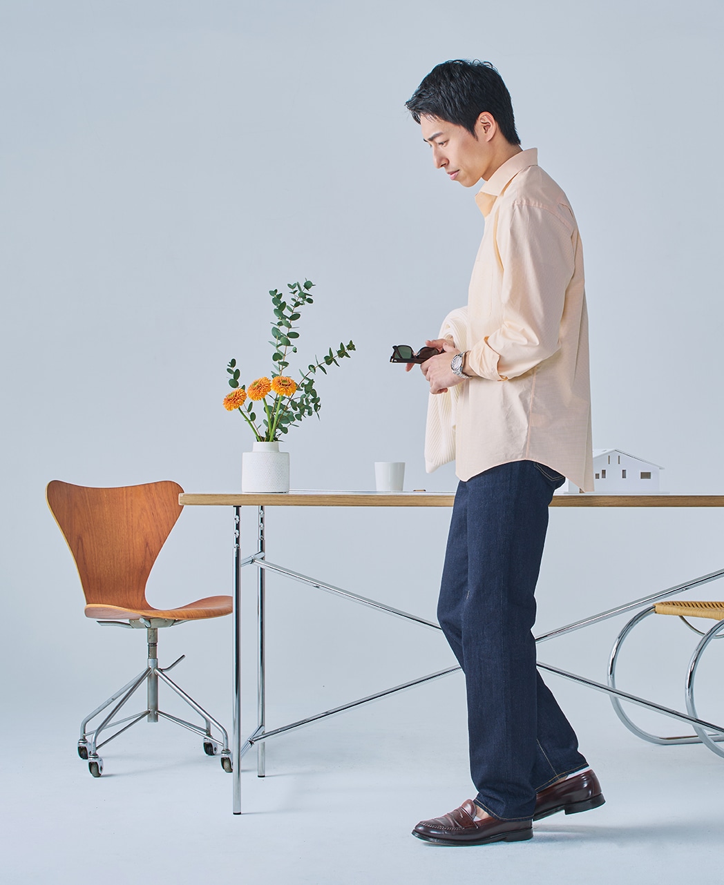 カジュアルシャツ/THOMAS MASON / 3月中旬以降発送予定/ブロードクロス