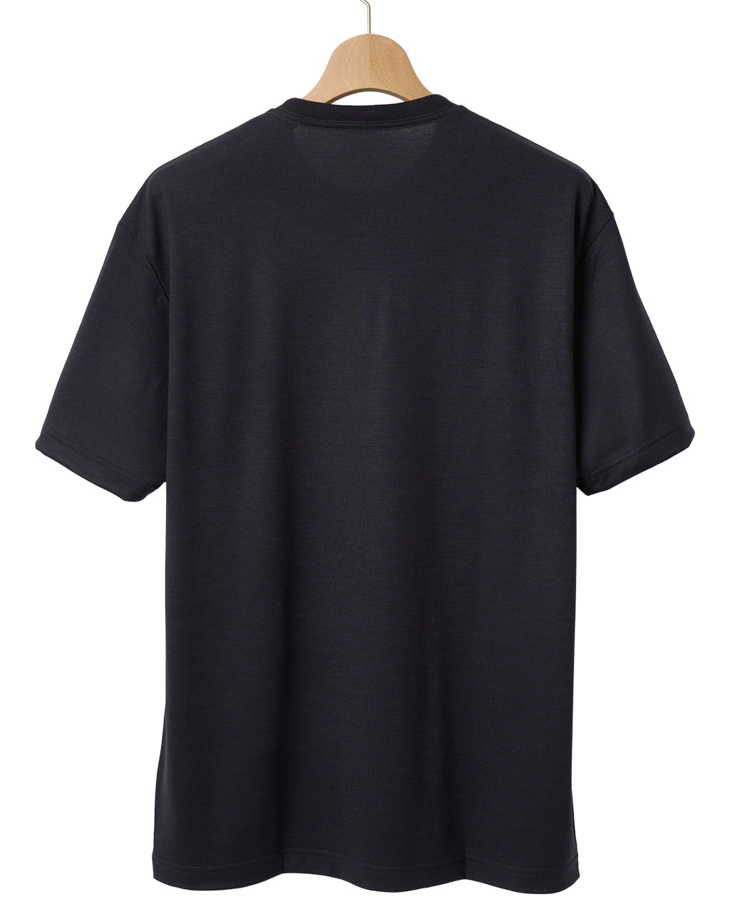 メリノウールTシャツ/ポケット付き / ネイビー系