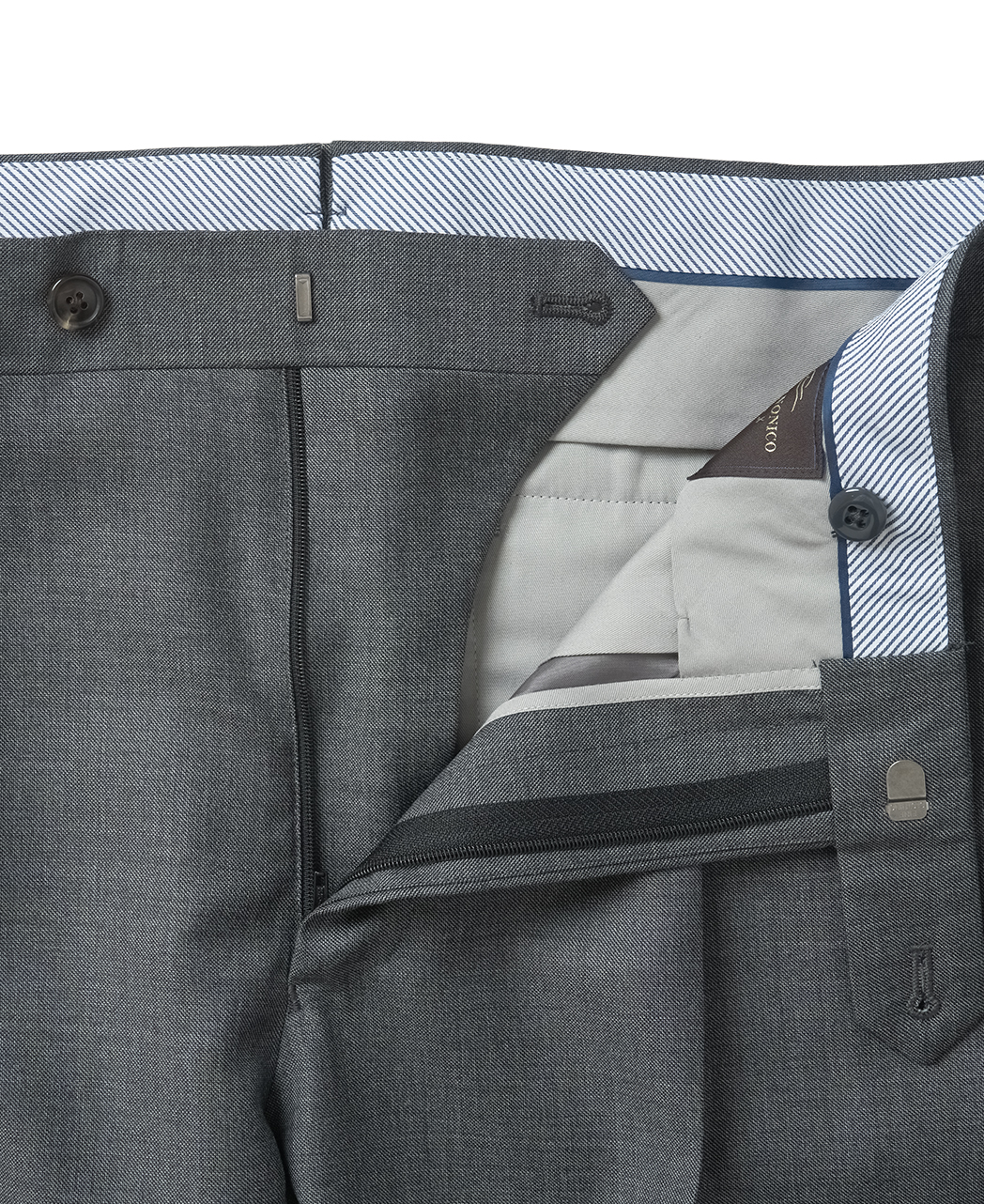 ウールスラックス（1タック）/CANONICO/シャークスキン