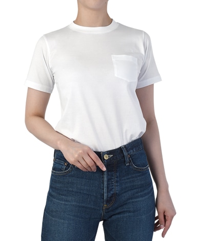 クルーネック半袖Tシャツ/フライス