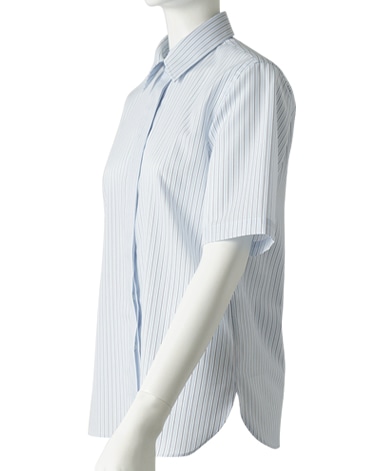 半袖比翼シャツ/SMART CLOTH 平織り