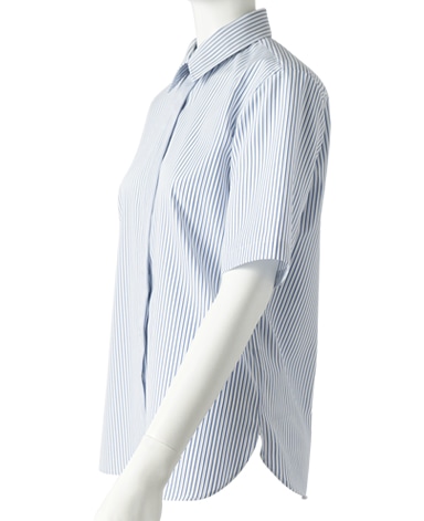 半袖比翼シャツ/SMART CLOTH 平織り