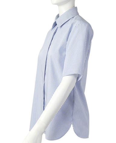 半袖比翼シャツ/SMART CLOTH ツイル