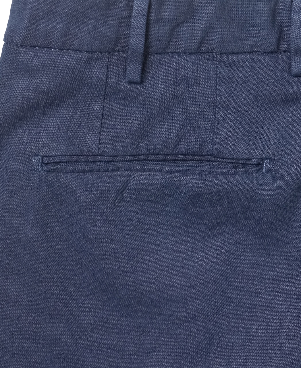 ナポリパンツ(1タック）/リネン/ネイビー系