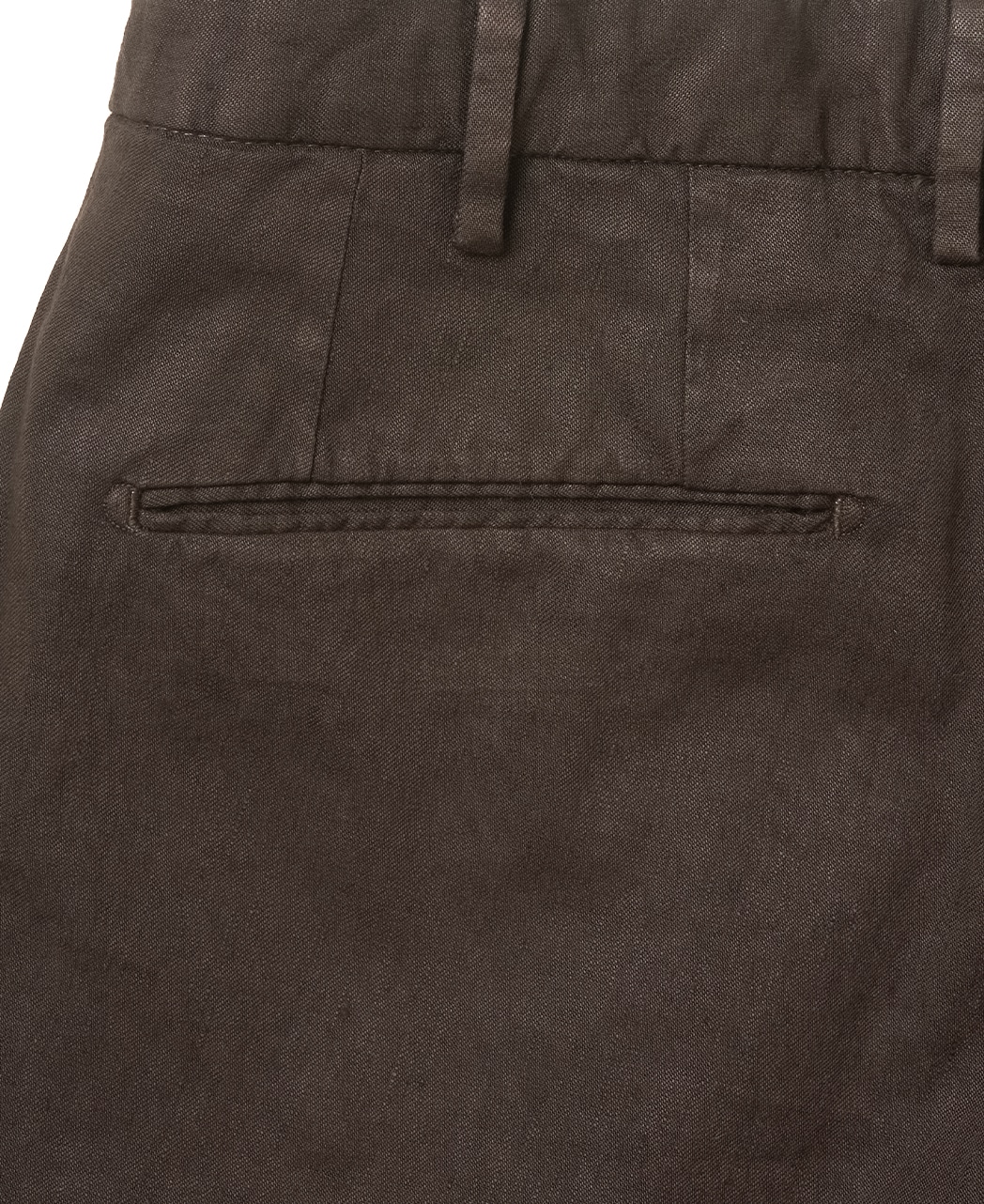 ナポリパンツ(1タック）/リネン/ブラウン系