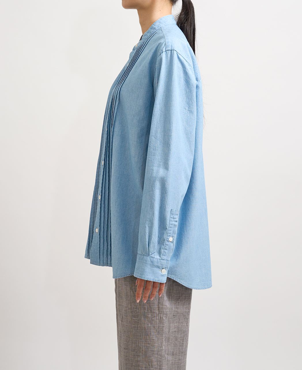 長袖シャツ / 4月中旬発送予定/ピンタック