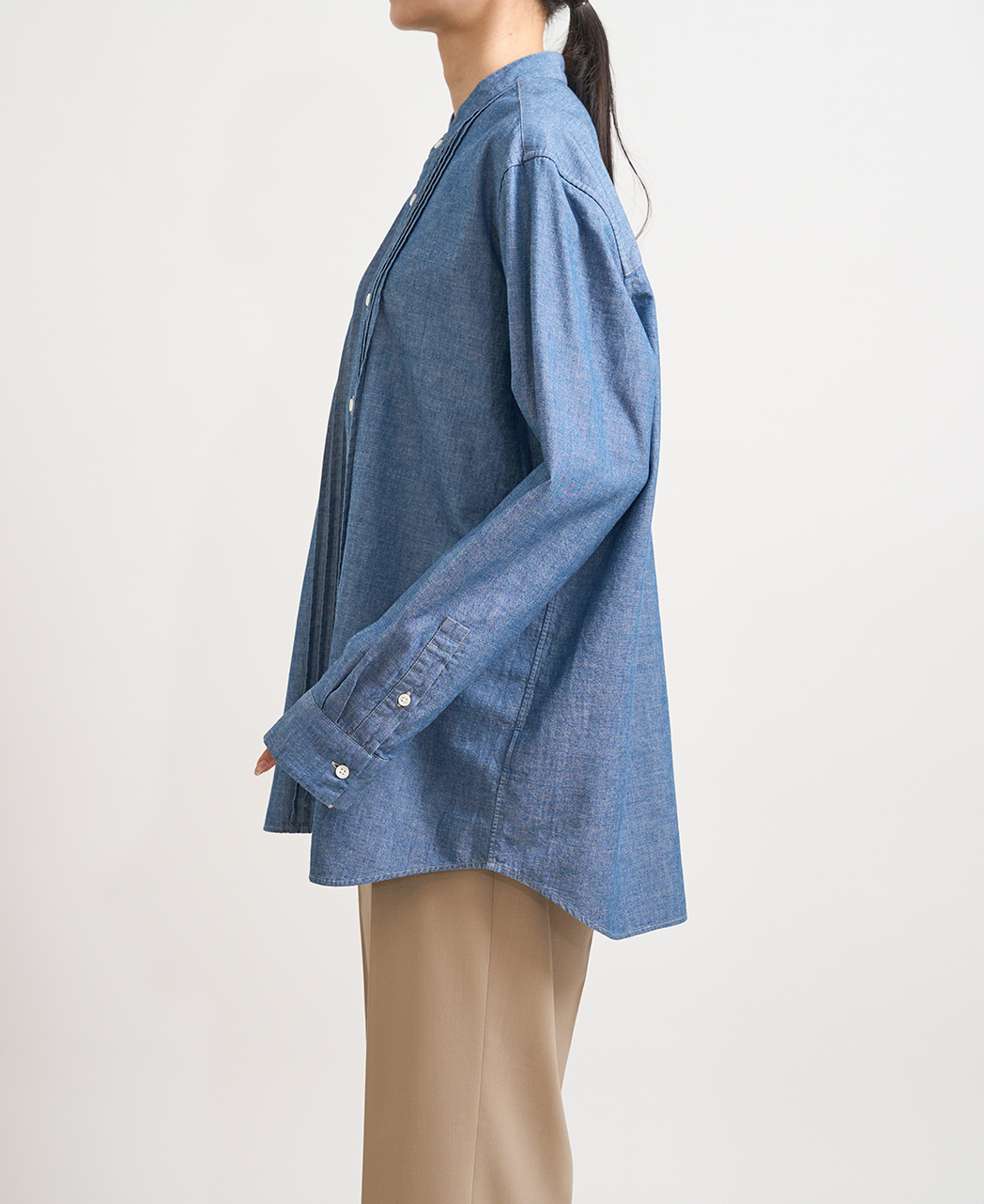 長袖シャツ / 4月中旬発送予定/ピンタック