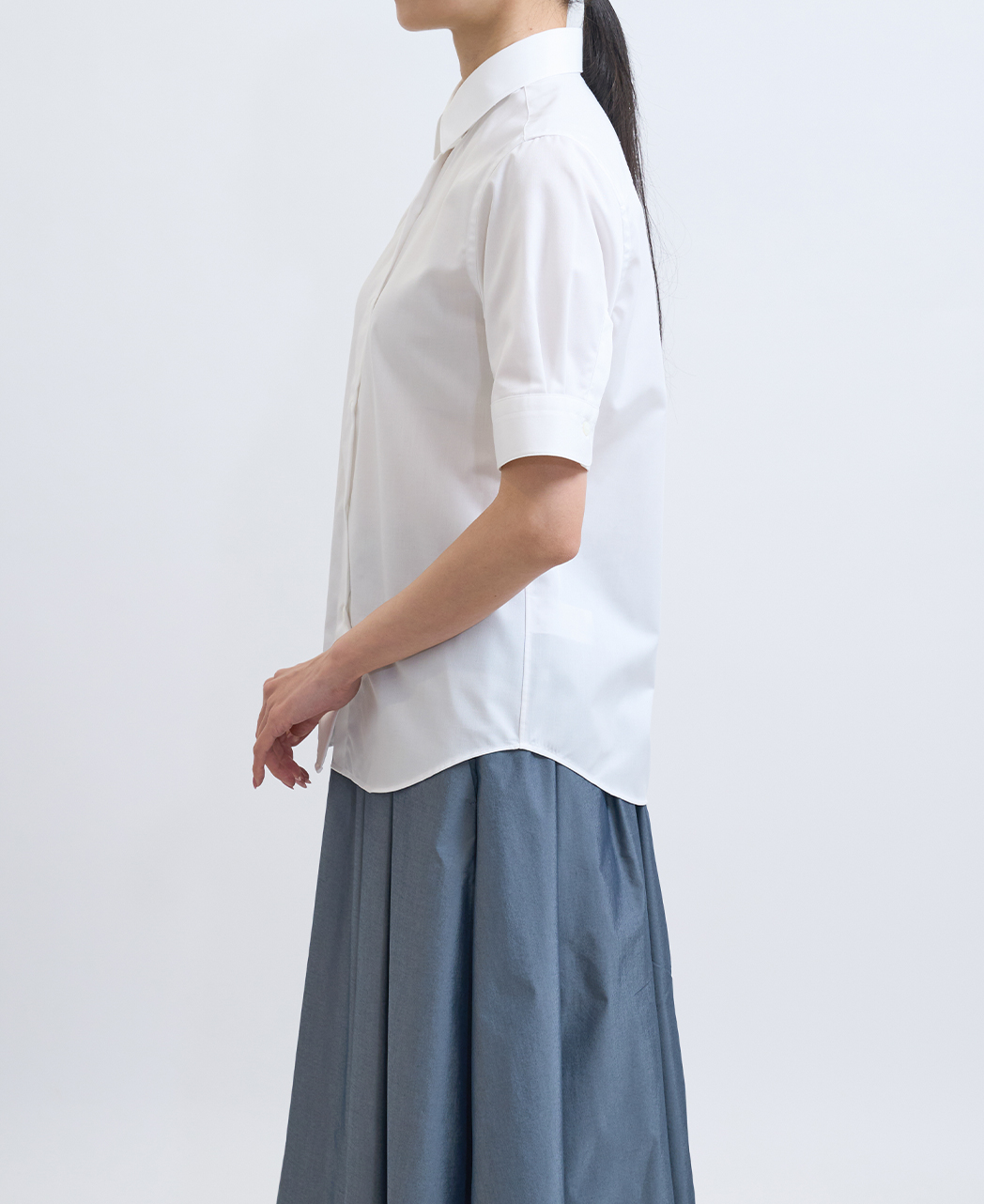 半袖シャツ / 3月下旬発送予定/ボックスプリーツ