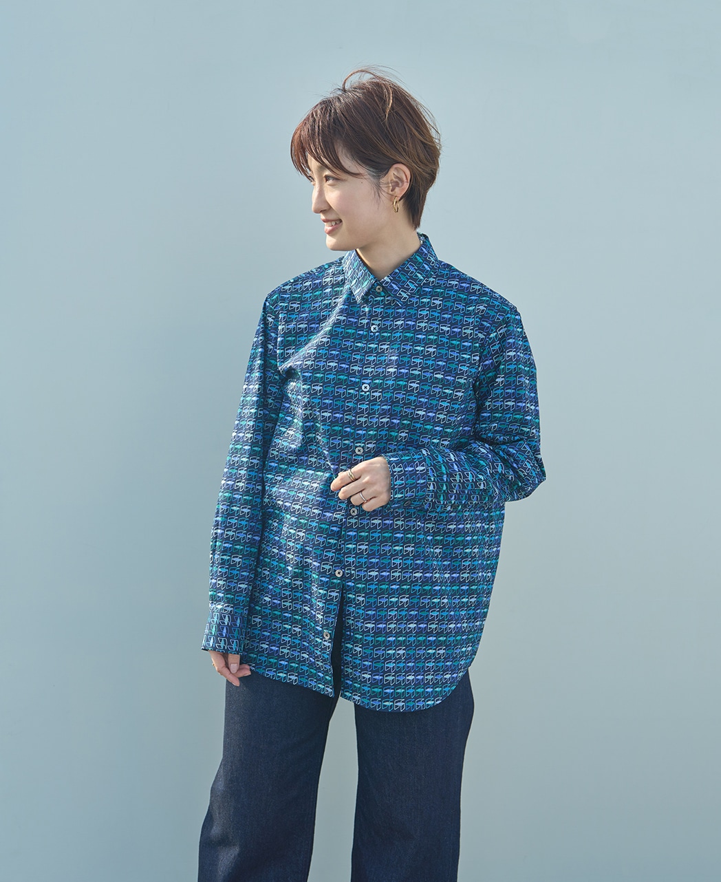 長袖シャツ/リバティ・ファブリックス