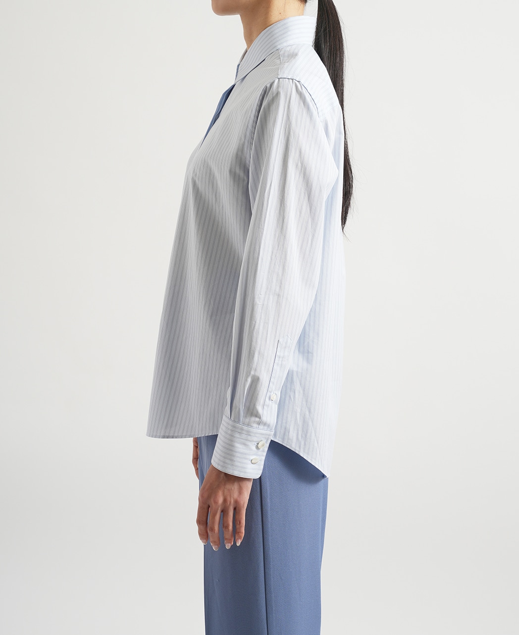 長袖シャツ / 1月中旬発送予定/オーガニックコットン / 比翼