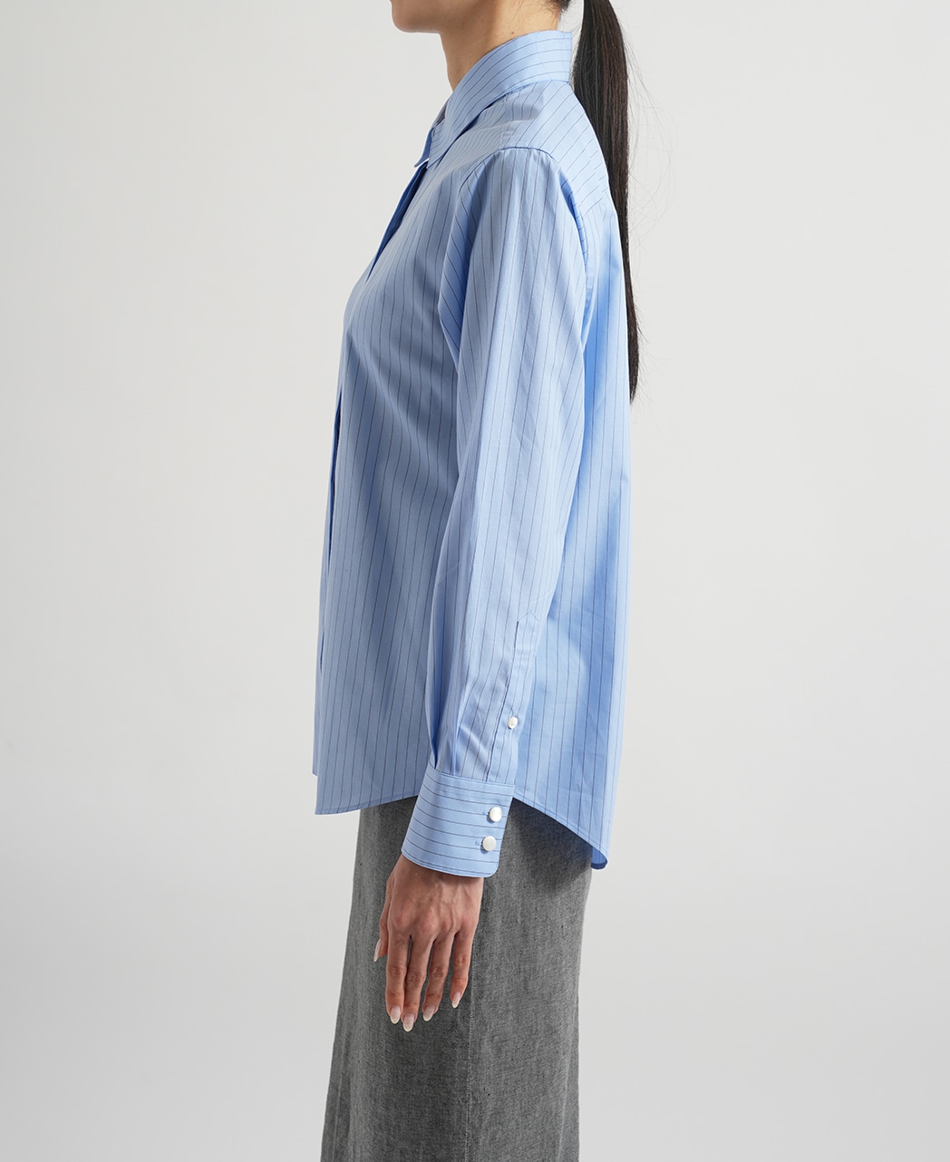 長袖シャツ / 1月中旬発送予定/オーガニックコットン / 比翼