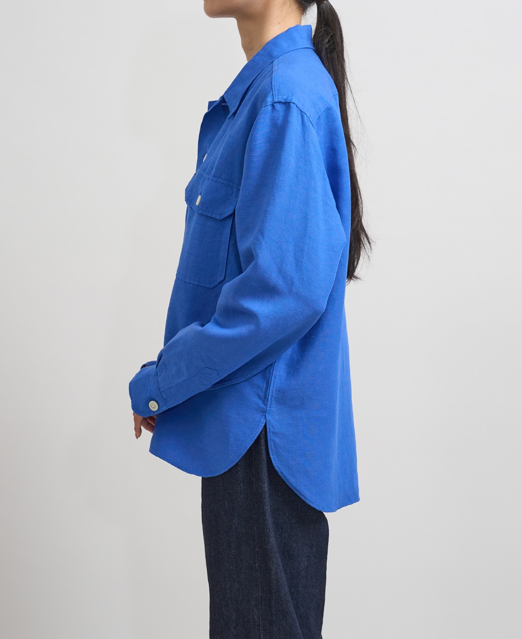 長袖シャツ / 5月下旬発送予定/リネンレーヨン