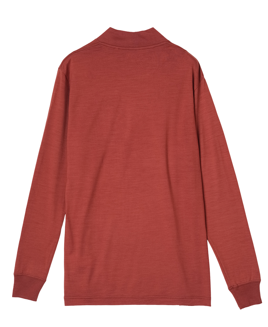 メリノウールTシャツ/モックネック/ボタニカル染め