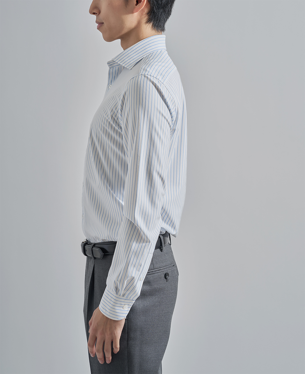 ストレッチシャツ/ハイゲージジャガード