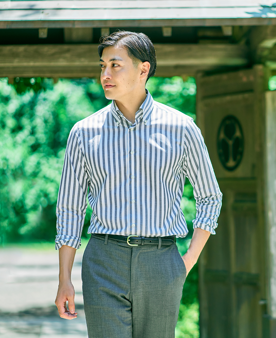 スリムフィット / 8月上旬頃発送予定/綿麻(コットンリネン)