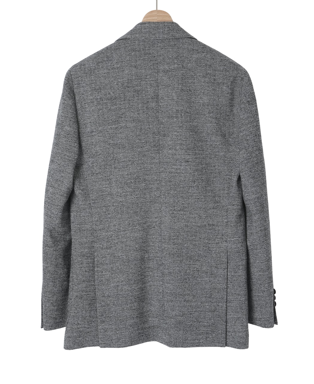 ウールストレッチジャケット/ヘリンボーン