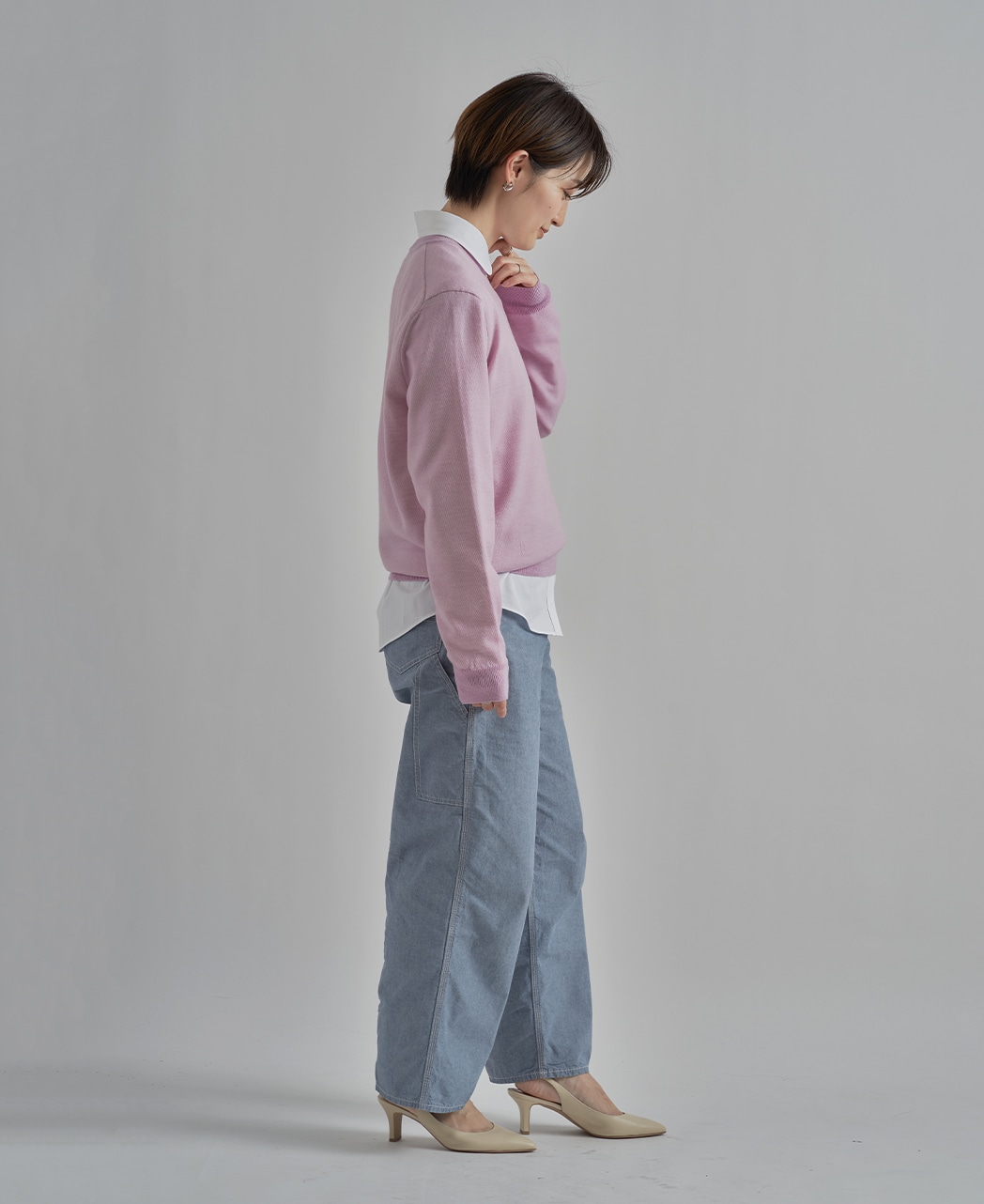 セーター/ボタニカルダイ / 牡丹