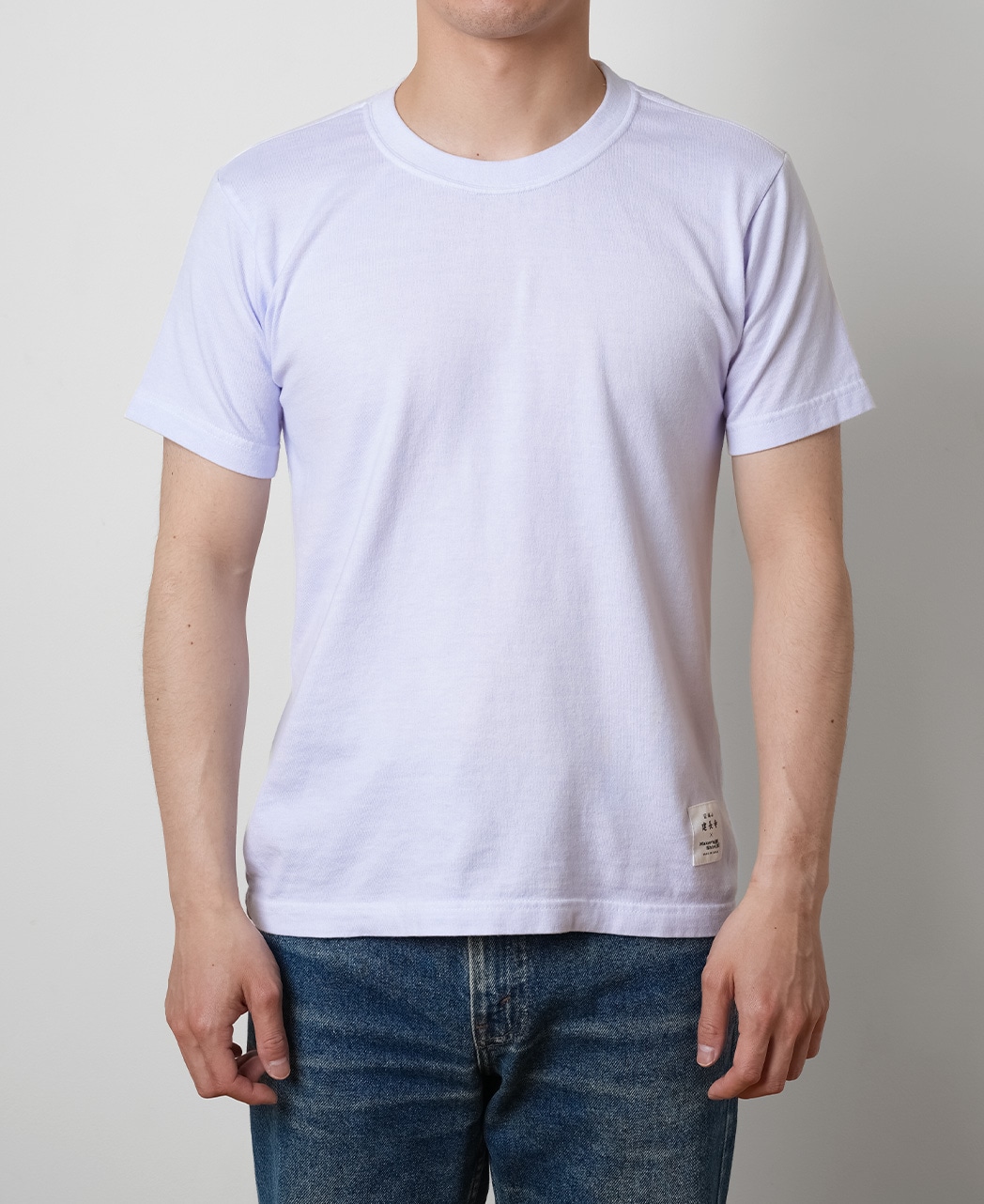 コットンTシャツ/ボタニカル染め(紫陽花)