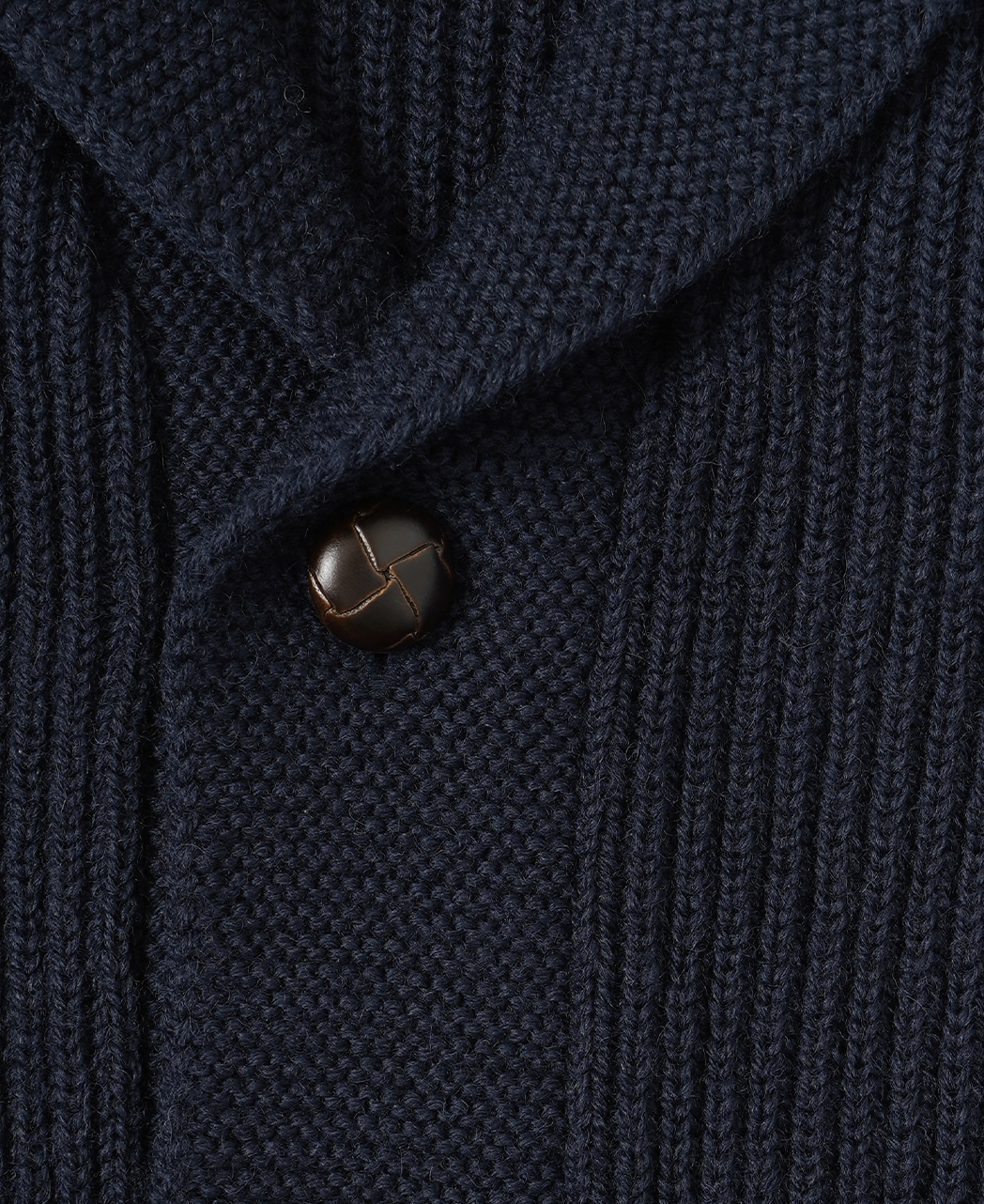 5Gショールカラーカーディガン(XL ネイビー系): メンズ｜メーカーズ