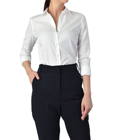 スリムシャツ/SMART CLOTH ヘリンボーン