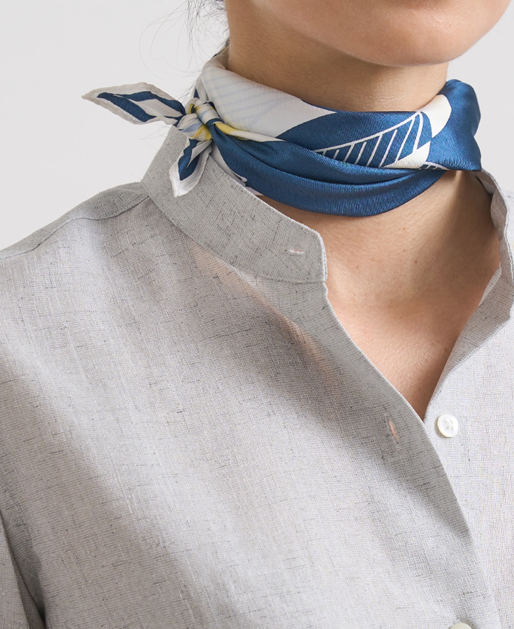 スカーフ/シルク / 花柄