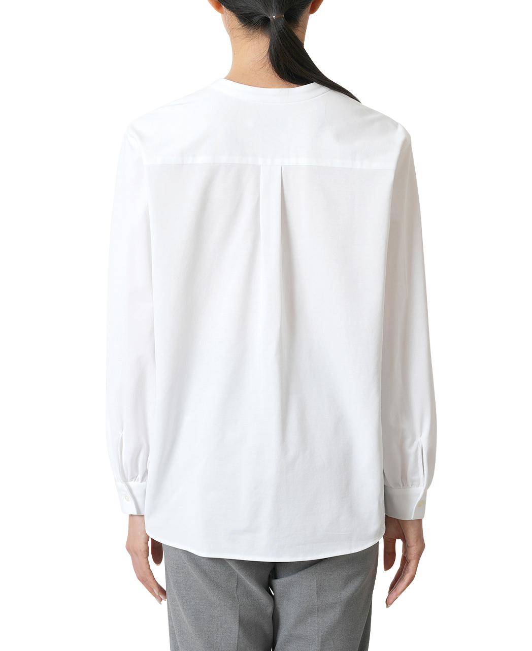 キーネックブラウス/J-TECH STRETCH