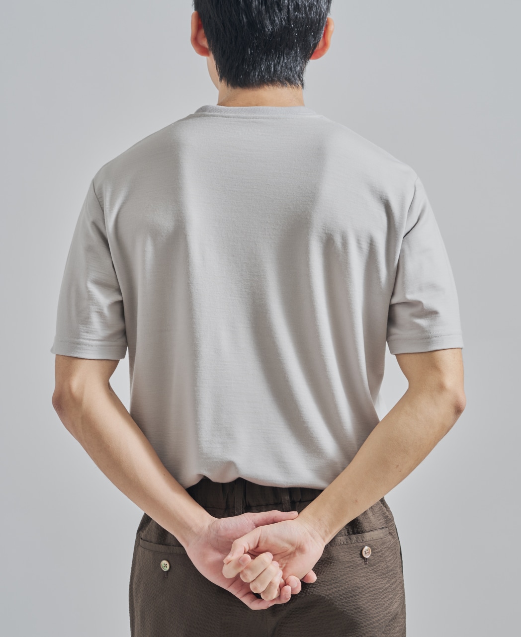 メリノウールTシャツ/カットソー / グレー系