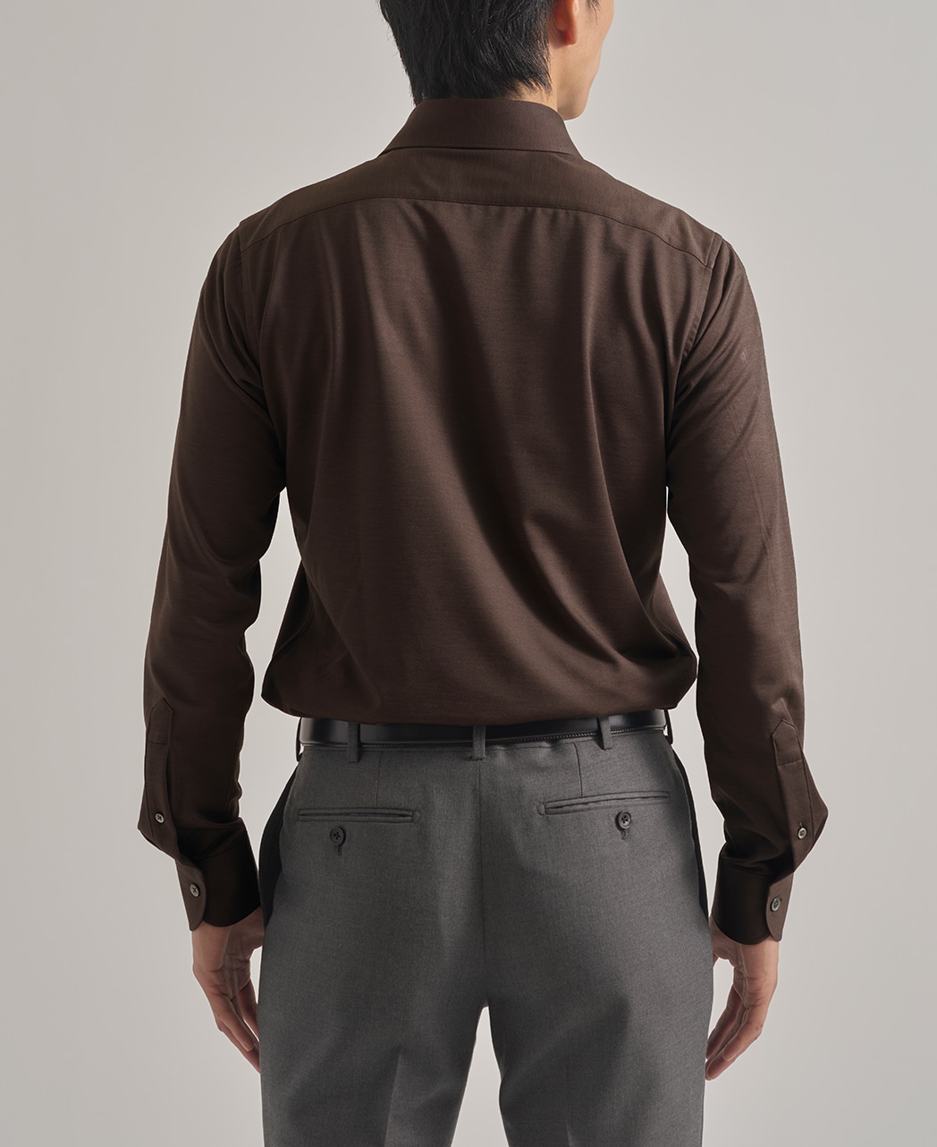 ストレッチシャツ/ウールスムース/46ゲージ