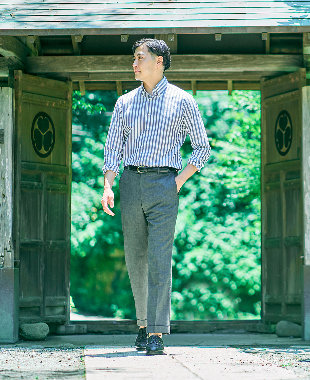 スリムフィット / 8月上旬頃発送予定/綿麻(コットンリネン)