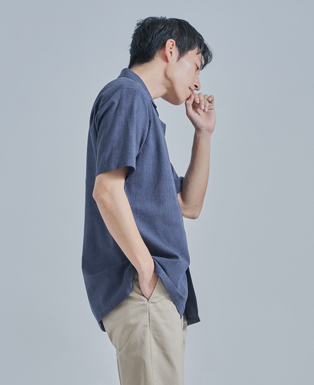 カジュアルシャツ/スペック染め