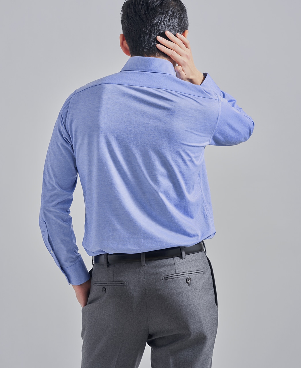 ストレッチシャツ/ハイゲージジャガード