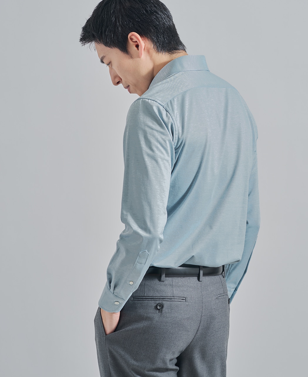 ストレッチシャツ/ハイゲージジャガード