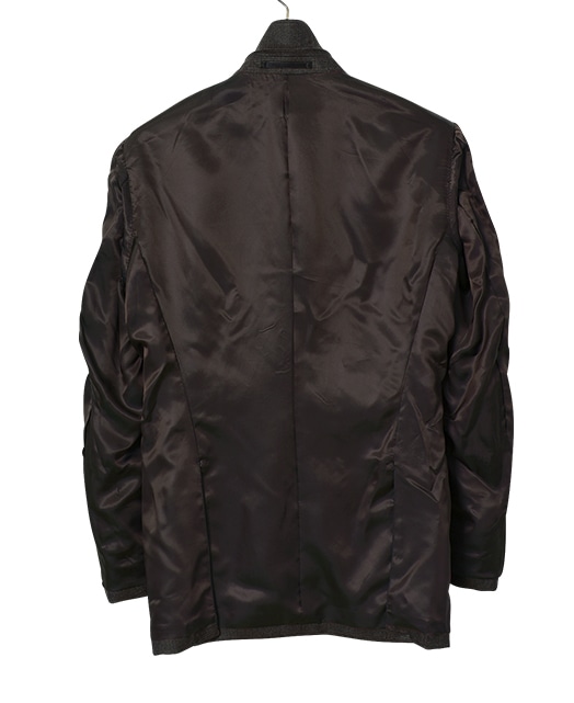新品 KERS スパンコール 装飾 ウールジャケット ダークブラウン サイズ M