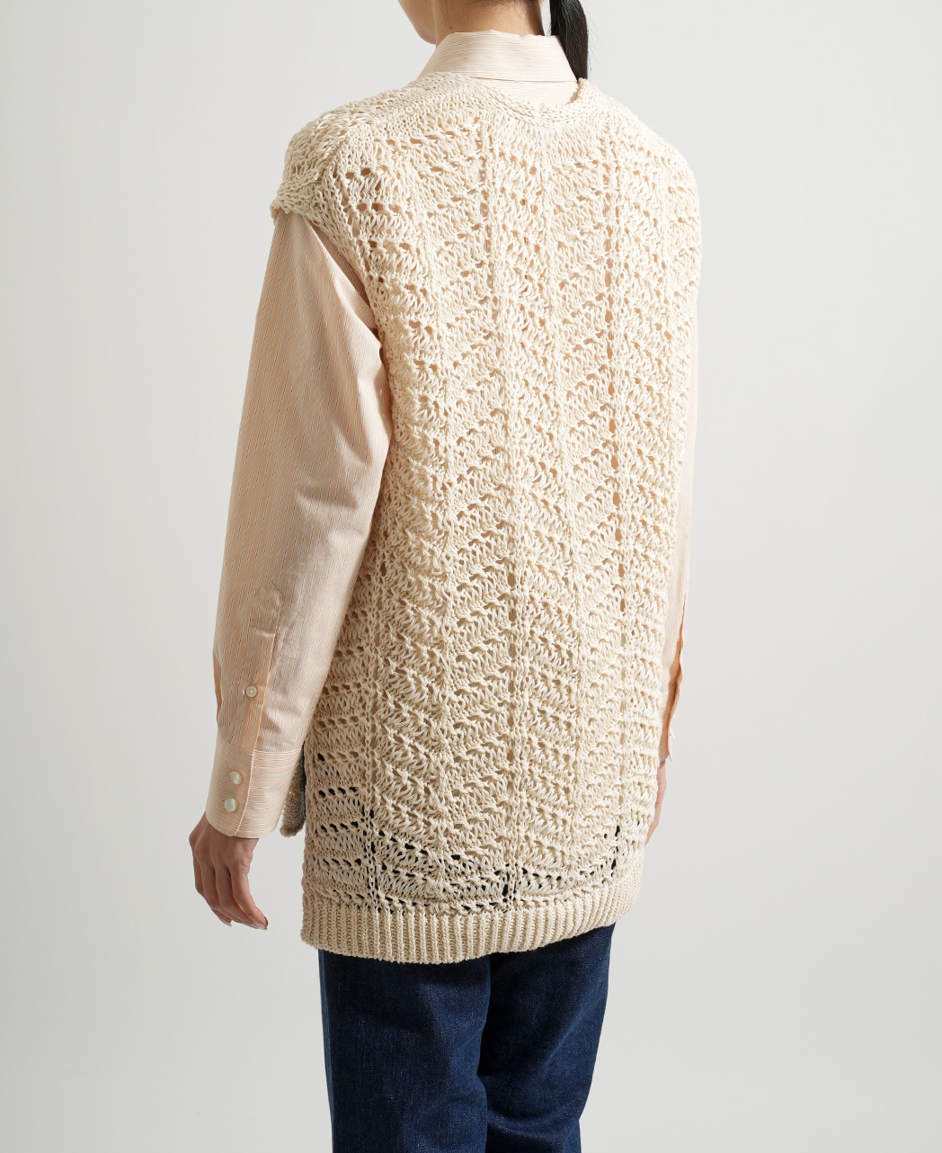 ニットベスト / 2月初旬発送予定/コットンニット