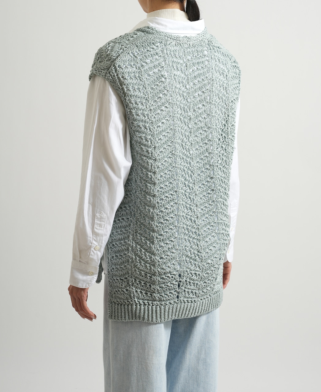 ニットベスト / 2月初旬発送予定/コットンニット